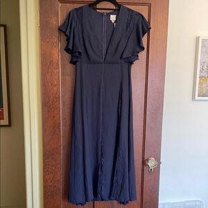Elegant Navy Blue Women's Dress